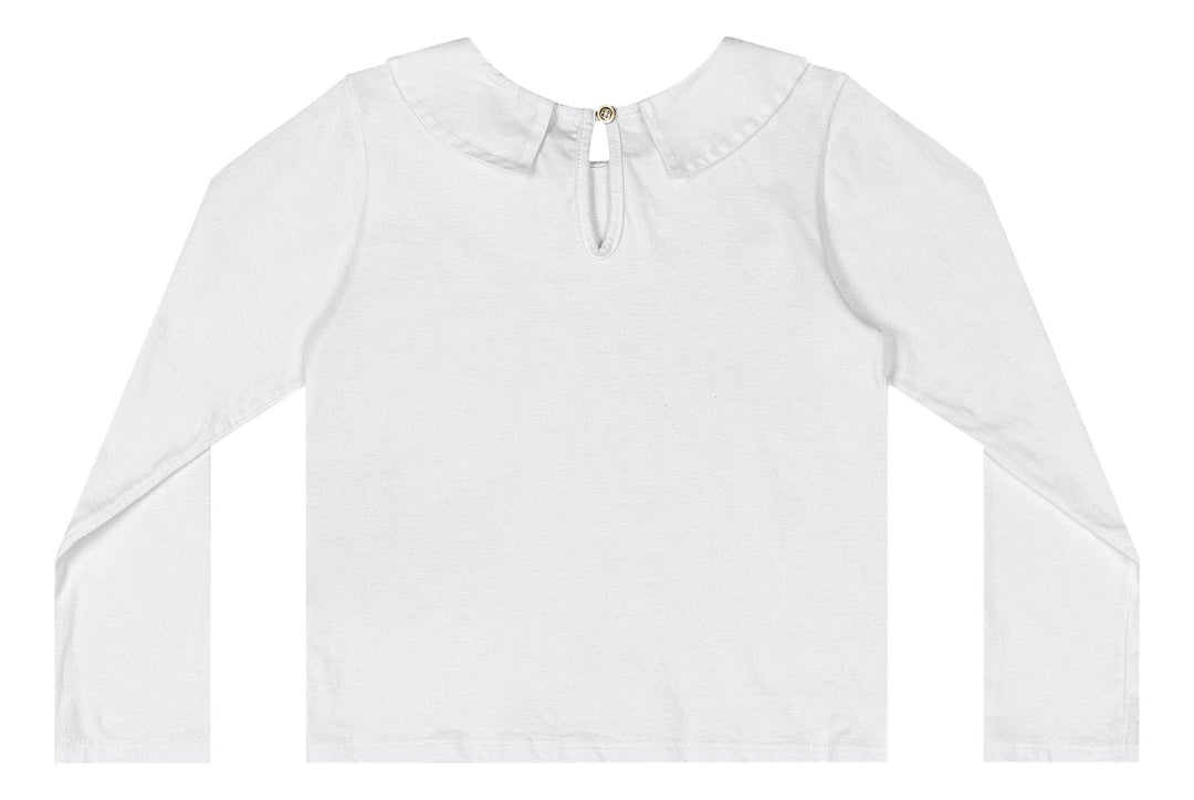 Quimby White Cotton Blouse