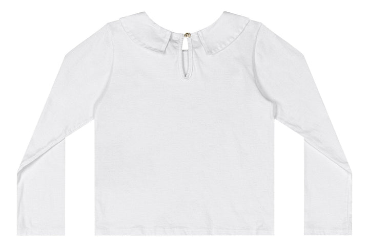 Quimby White Cotton Blouse