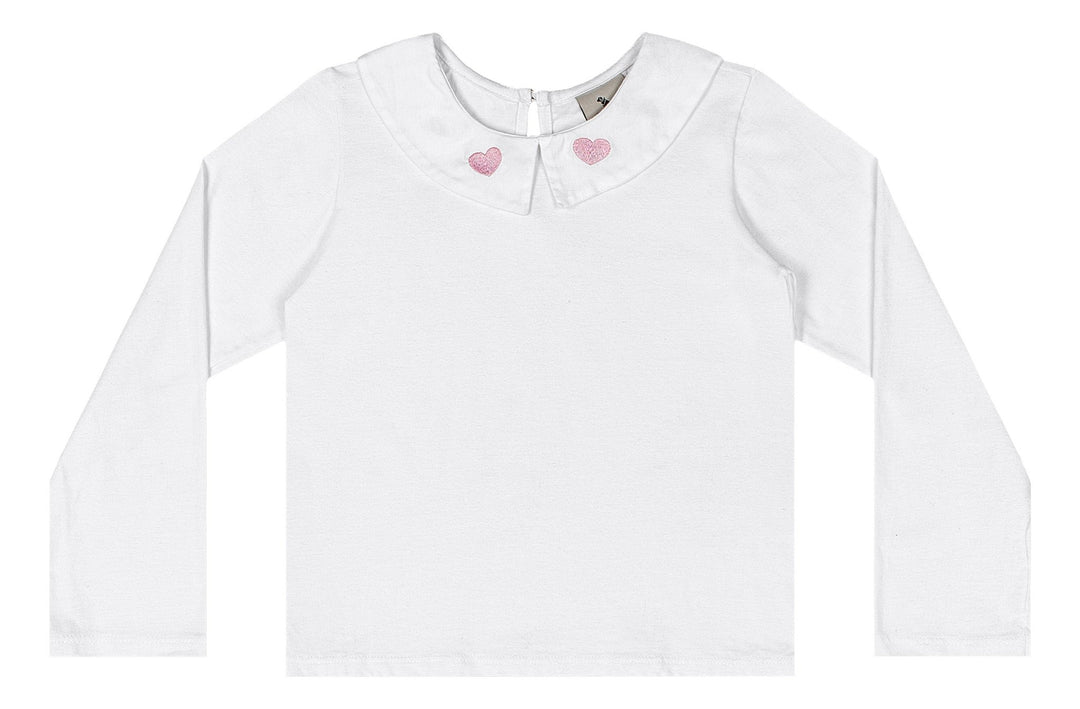 Quimby White Cotton Blouse