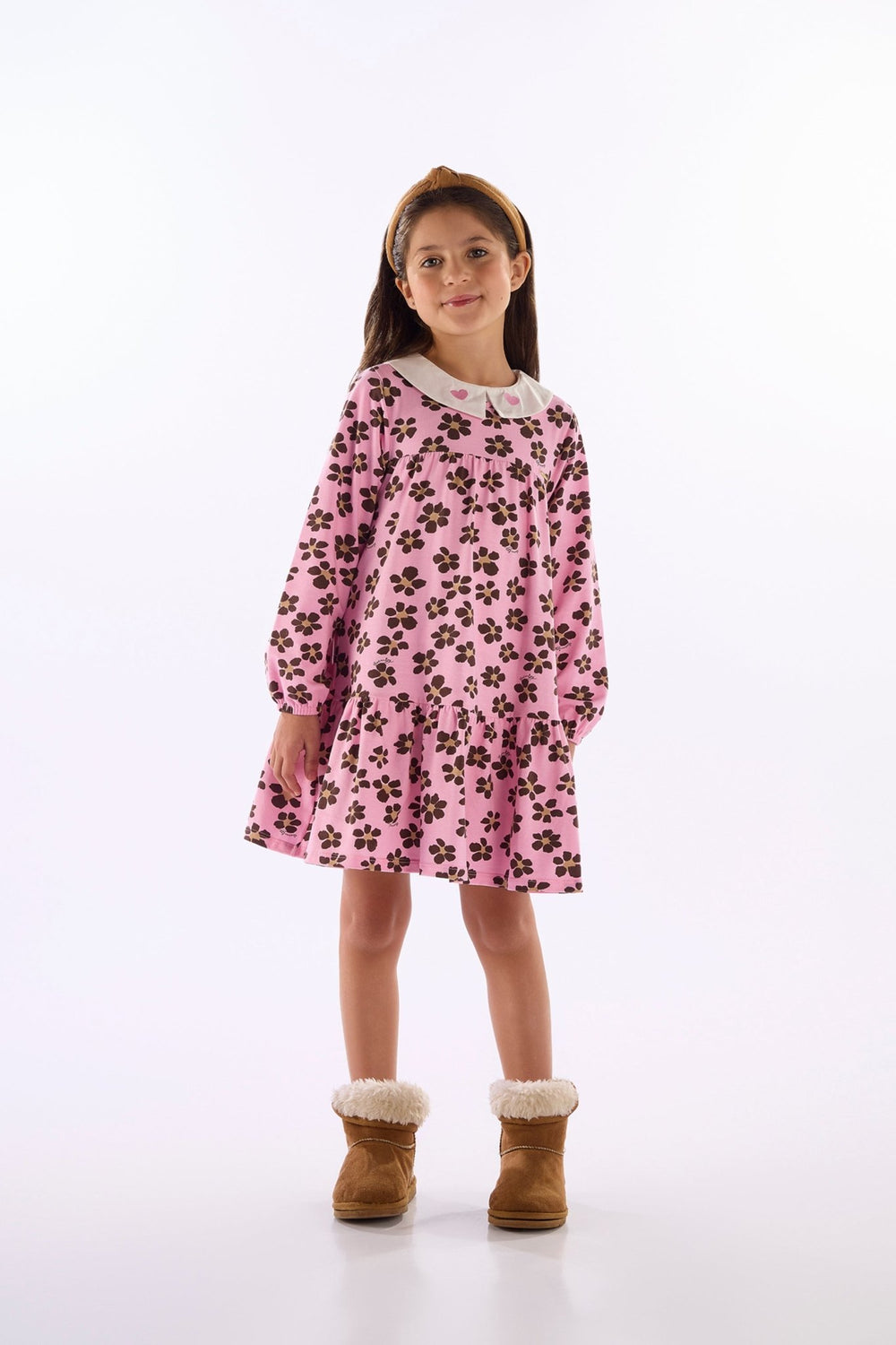 Quimby Pink Cotton-Elastane Dress