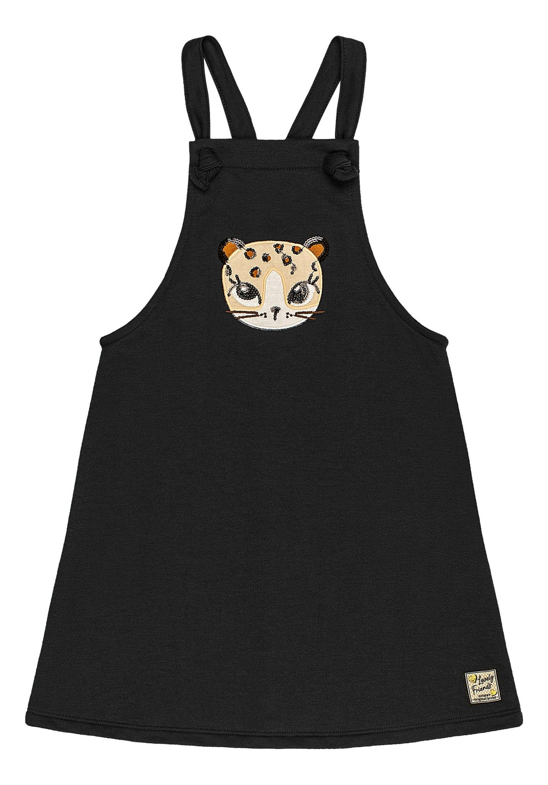 Quimby Black &amp; Brown Pinafore Dress &amp; Blouse Set