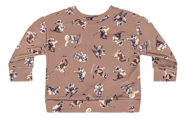 Quimby Brown Sweatshirt &amp; Pants Set