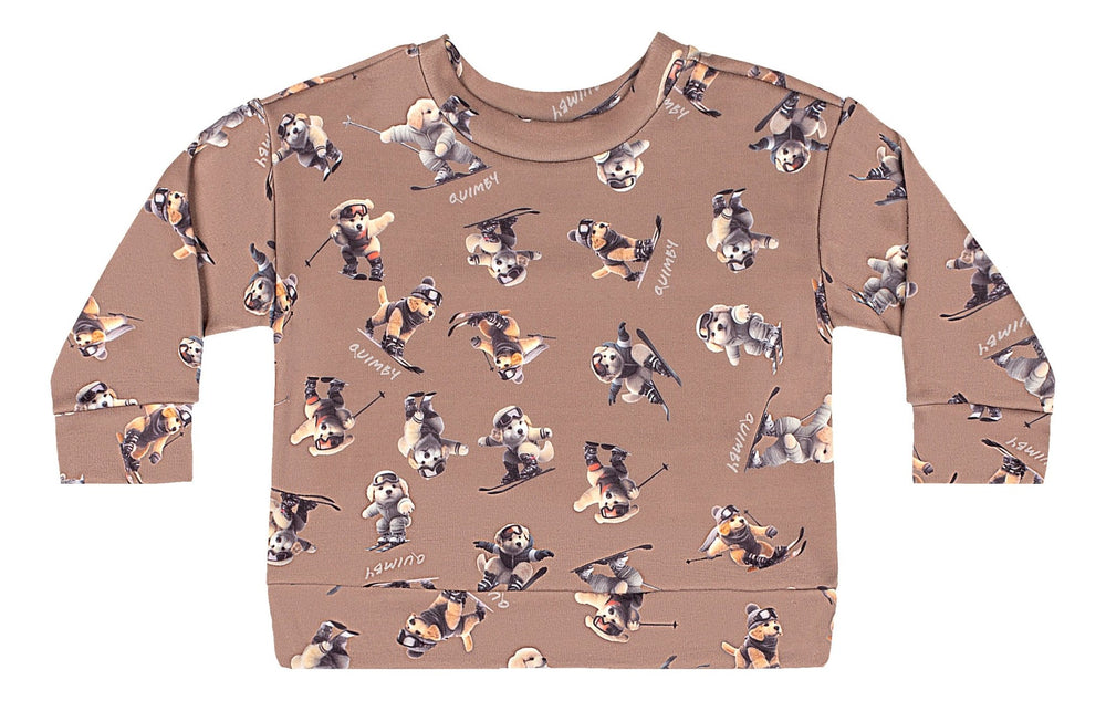 Quimby Brown Sweatshirt & Pants Set