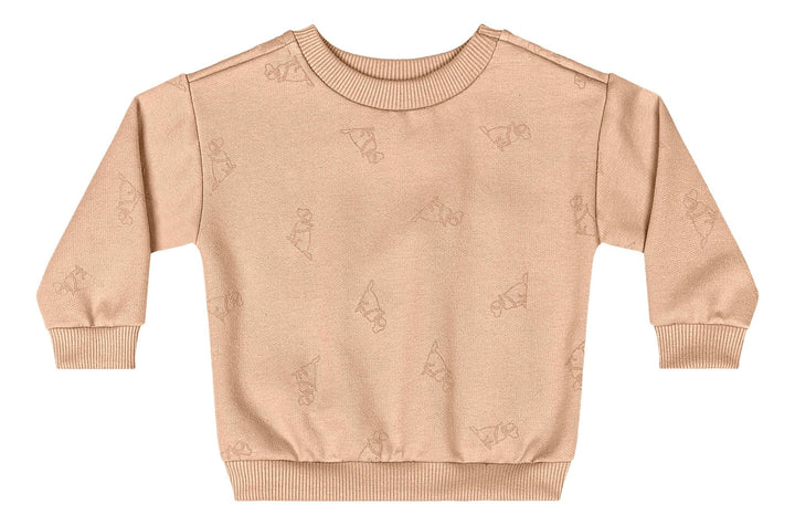 Quimby Navy &amp; Beige Sweatshirt &amp; Pants Set