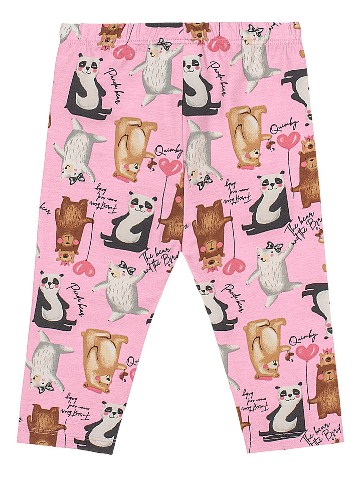 Quimby Sweatshirt &amp; Pants Set for Girls – Beige &amp; Pink - Caramelo Baby &amp; Kids