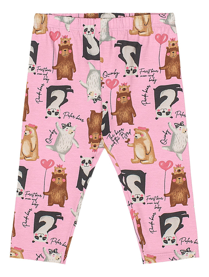 Quimby Beige &amp; Pink Sweatshirt &amp; Pants Set