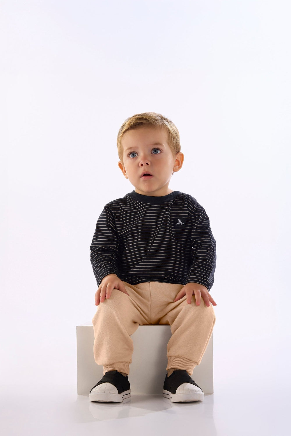 Quimby Black & White T-Shirt & Pants Set