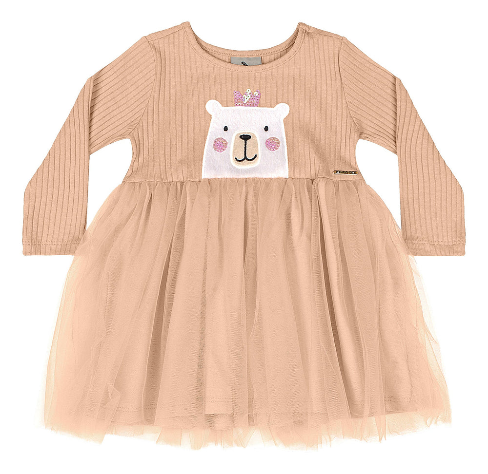 Quimby Beige Tulle Dress