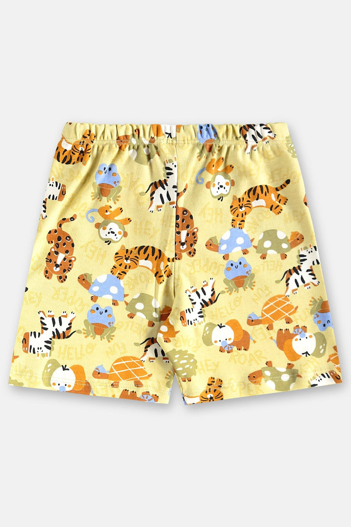 Short Pyjamas in 100% Cotton – Wild Friends - Nalua