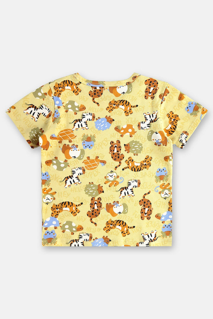 Short Pyjamas in 100% Cotton – Wild Friends - Nalua
