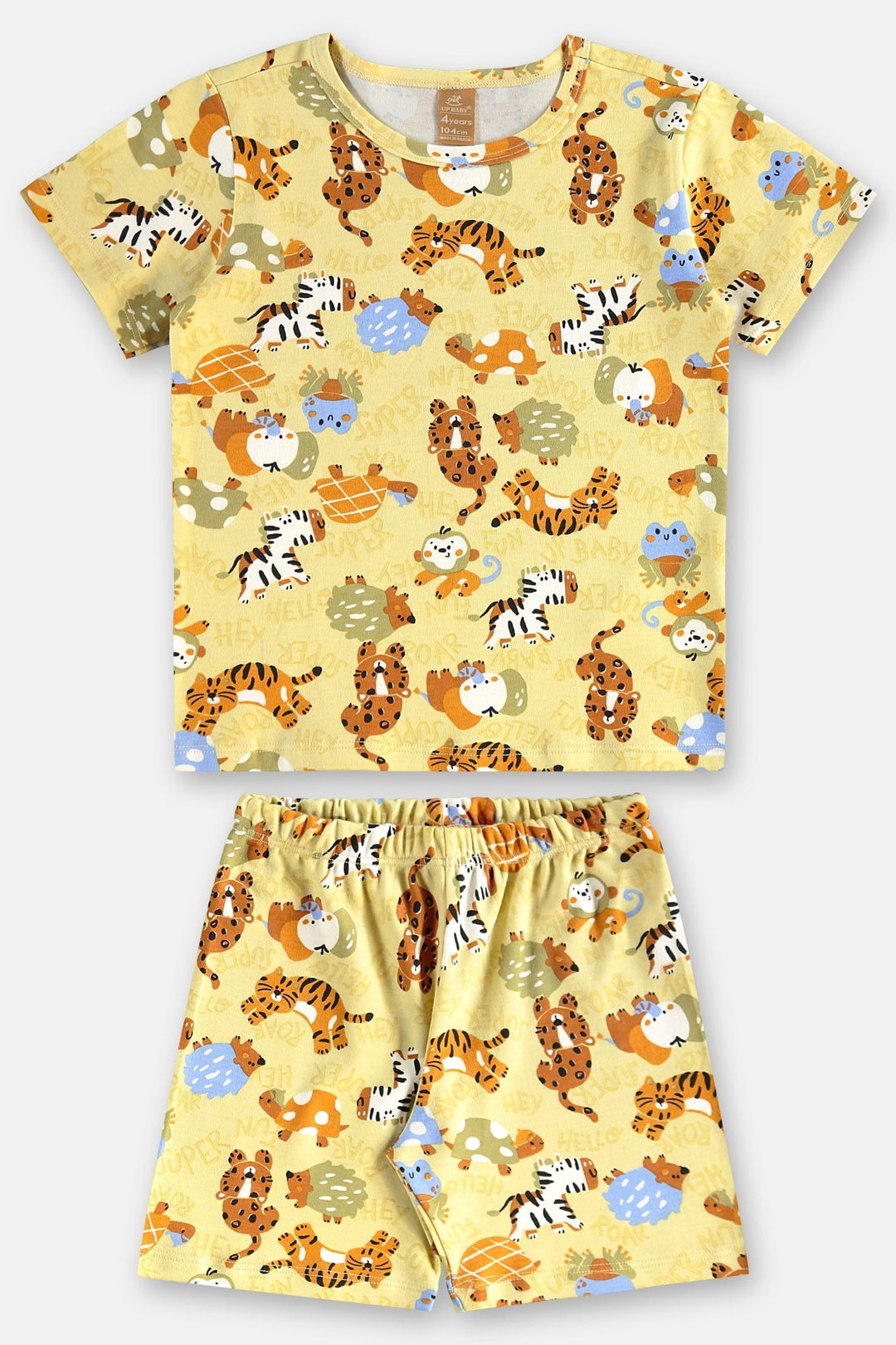 Short Pyjamas in 100% Cotton – Wild Friends - Nalua