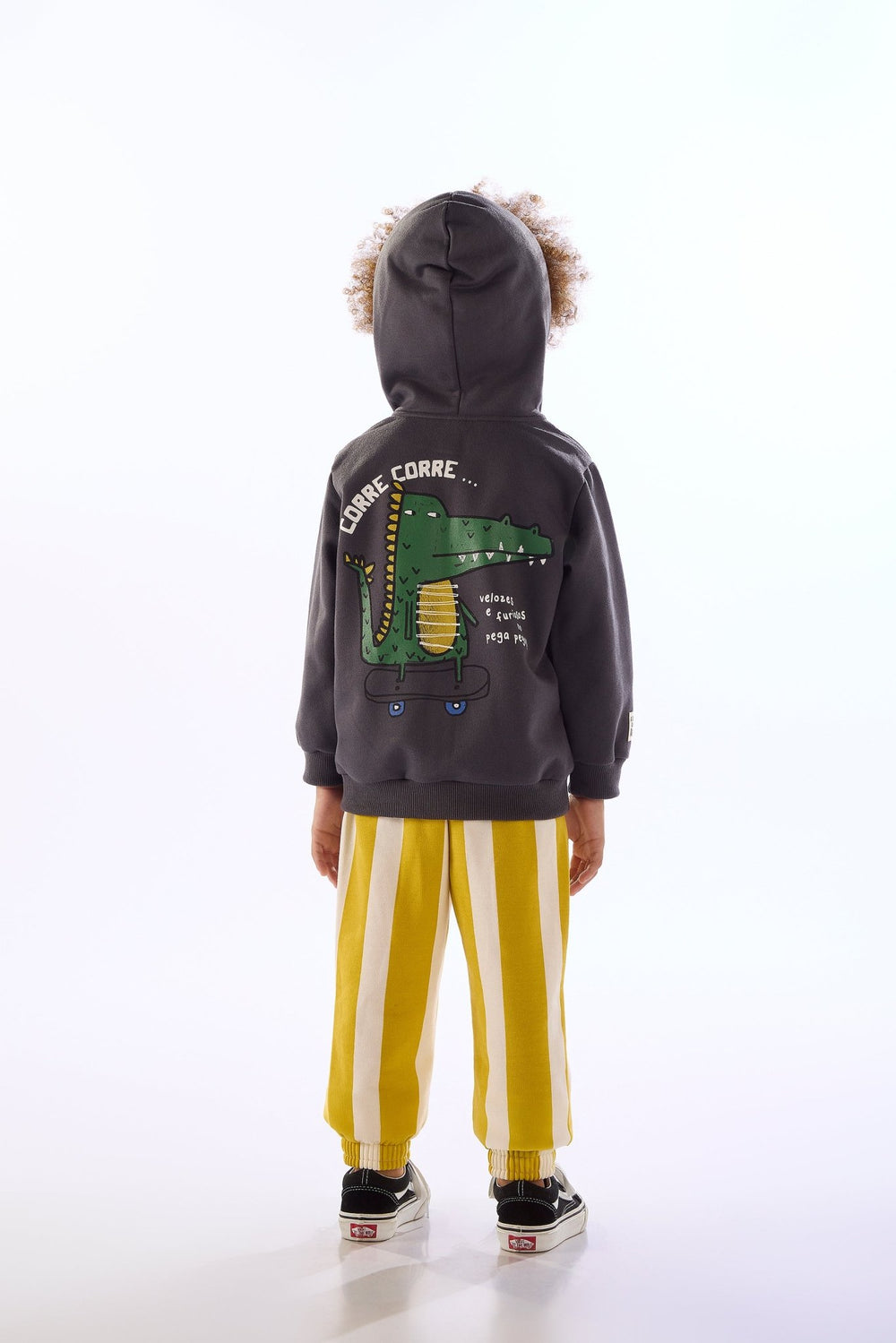 Três e Já Grey Sweatshirt & Pants Set