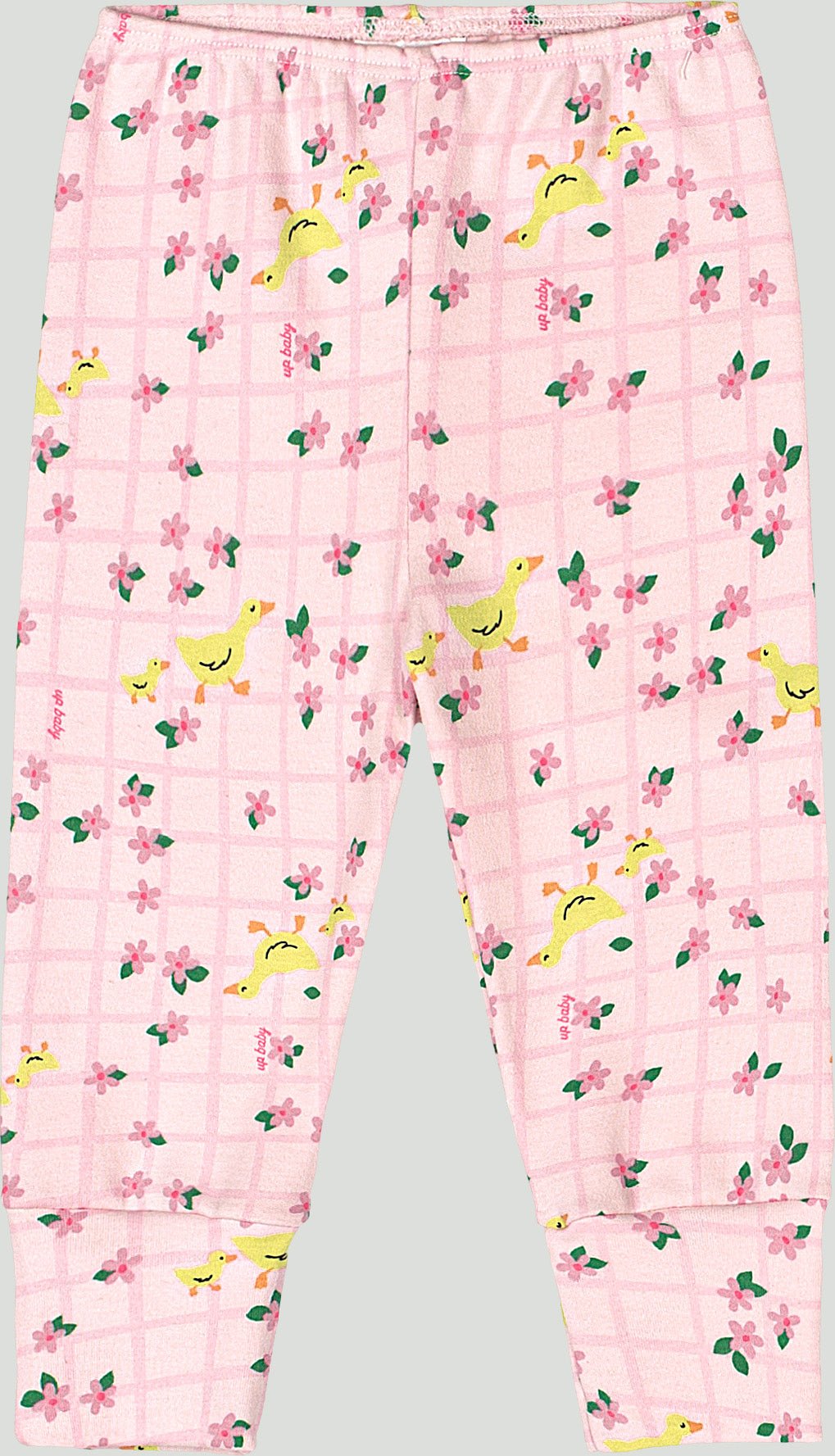 Up Baby Pink Cotton Pants