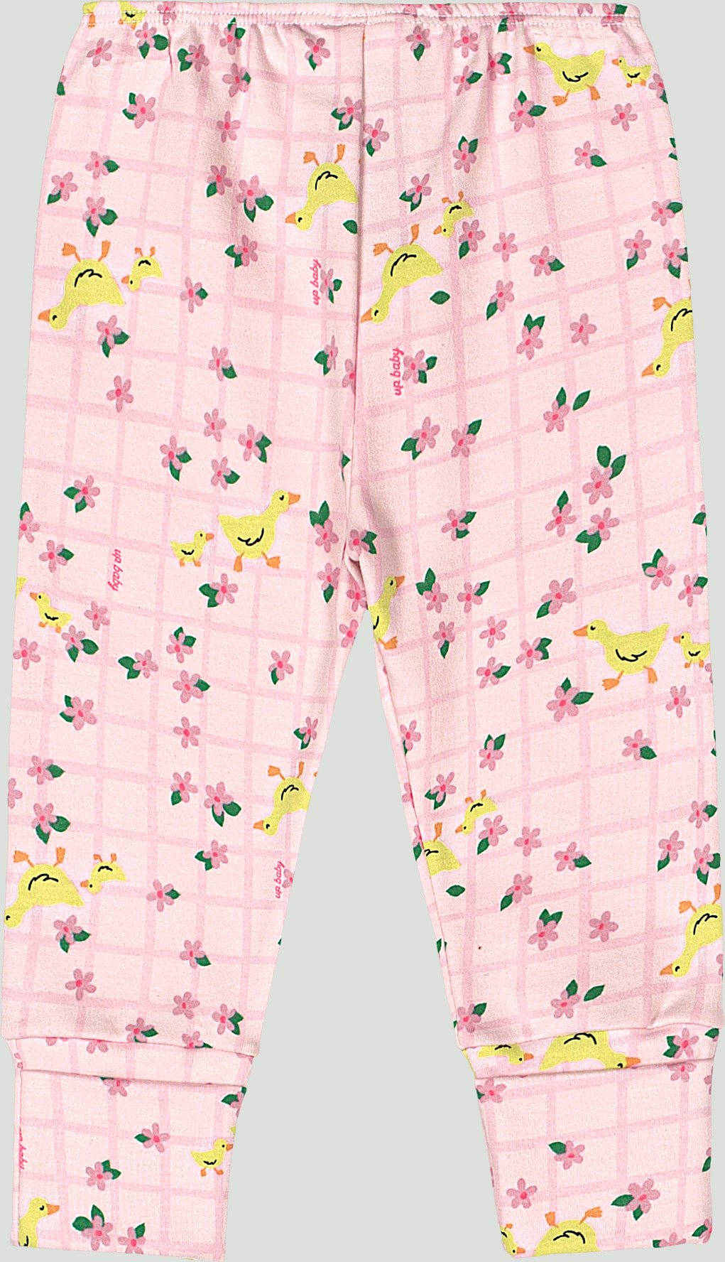 Up Baby Pink Cotton Pants