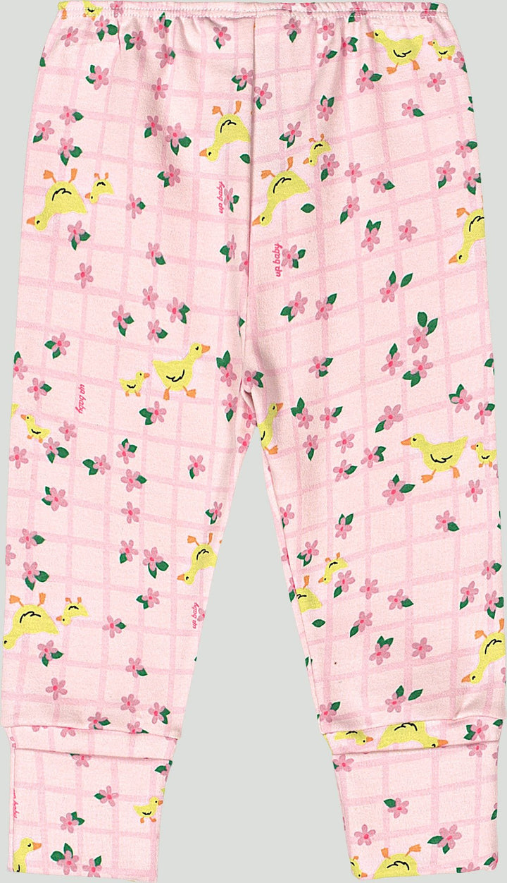 Up Baby Pink Cotton Pants
