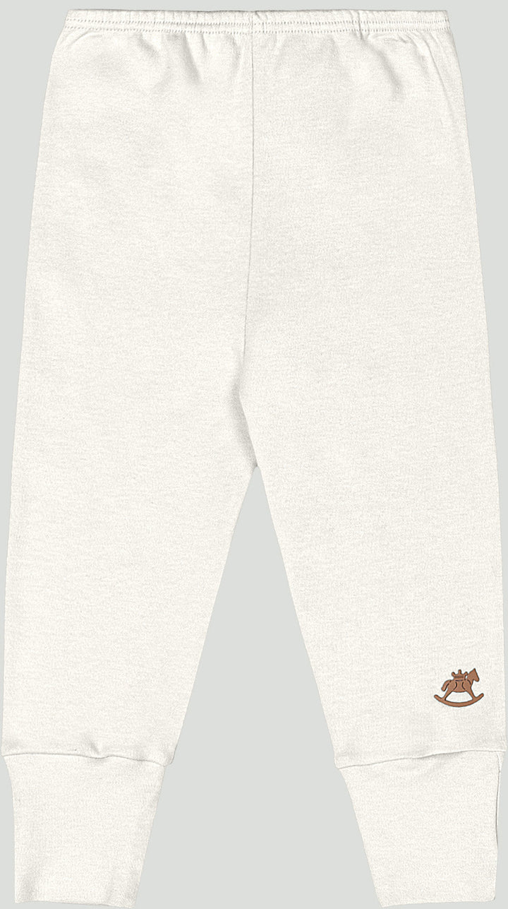 Up Baby Pants in 100% Cotton – White - Nalua